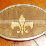 New Arrival Oval Metal Plate Belt Buckle for Men