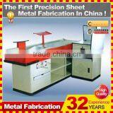Customized Made Supermarket Metal Money Counter for Checkout