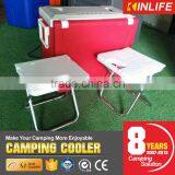 Portable Camping Ice Cooler Box With Fold-able Desk And Table Quality Choice thumbnail-3
