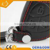 Customize New Design 3 Button Leather Protective Smart Car Key Case Holder Bag thumbnail-4