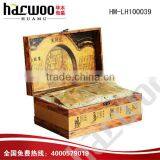 Beautiful Carving Antique Wooden Tea Box
