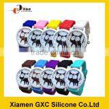 China Factory Cheap Silicon Rubber Colorful Watch thumbnail-1