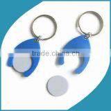 plastic coin holder keychain