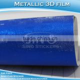 SINO STICKER Fast Delivery Air Free Metallic 3D Blue Round Used Car