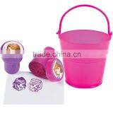 High Quality Hot Sale Funny Creative Plastic Pink Pail Filled With Sofia the First Mini Stampers Cheap Novelty Self-Inking Stamp thumbnail-1