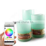 IOS Android Smartphone Controlled RGB Remote Control Led Candle Wax thumbnail-3
