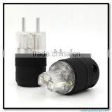 OEM/ODM Made Silver Plated Pure Copper European Hifi Power Audio Power Connectors