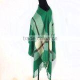 China Wholesale Spring Acrylic Scarf Green Color Wrap Scarf Best-selling Scarf Shawl thumbnail-2