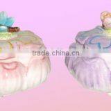 Ceramic Jewelry Box With Flower