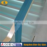 Laminated glass for rail fence