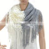 New print hand-knit scarf knit scarf yarn for women