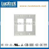 2 Gang Decorative Blank Wall Switch Plate