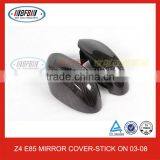 E85 Z4 100% Real Carbon Fiber Side Mirror Cover For BMW 03-08