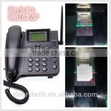 NEW Dual sim card GSM FWP fixed wireless phone 850/900/1800/1900MHZ with removable antenna battery radio