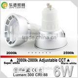 CCT Dimming Led Bulb Gu10 Ra88 GU10 Led Dimmable 6 Watt CE,RoHS Certification Gu10 Led Bulbs thumbnail-2