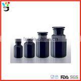 Good Quality Multi-Size Available Apothecary Style Wide Mouth Black Glass Reagent Bottle