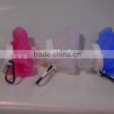 BPA Free Heat Resistant Collapsible Silicone Bottle Food Grade Reusable Fodable Bottle thumbnail-4