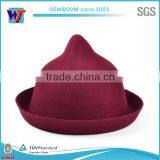 Alibaba China top selling red wool felt hat bodies with cute ears