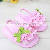 Fancy New Designs Flat Girls Sandals With Ribbon thumbnail-2
