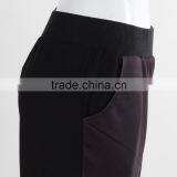 F5W30178 Ladies Contrast Panel Flower Print Jogger Pants thumbnail-4