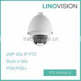 2 Megapixel 20x DWDR Built-in Mic Mini PTZ Dome Network Camera POE thumbnail-1