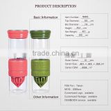 China handblown glassware, pyrex glass fruit juice bottle