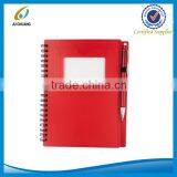 High Quality pp Cover Spiral Notebook With Pen