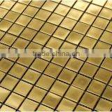 High quality 24 K Real gold glass mosaic HJ01 Front facing gold mosaic tiles