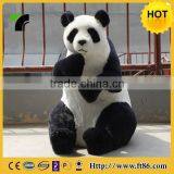 Life Sized Artificial Cuddly Furry Kungfu Panda Toy thumbnail-1
