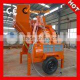 Good performance diesel concrete mixer for sale, 15Hp engine, hydraulic tipping