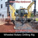 10m-20M Drilling Depth Mobile Wheeled Hydraulic Rotary Drilling Rig For Pile Foundation