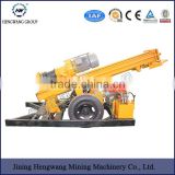 HQZ200 Dth Mobile Pneumatic Portable ROCK Drilling Rig water well rotary drilling rig