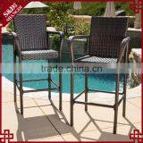 Outdoor Bar and Lounge Furniture Wickerwork Armrest Bar Stools China thumbnail-1