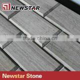White Wooden Beveled Brick Mosaic thumbnail-4