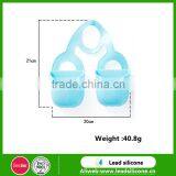 Creative Saving-space Silicone Double Groove Wall Hang Bags thumbnail-3