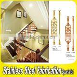 Interior Antique Bronze Integral Aluminum Handrail for Stairs thumbnail-2