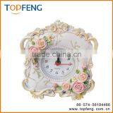 Petite Floral Alarm Clock/antique Table Clock/pretty Alarm Clock thumbnail-1