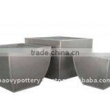 AWC Galvanized Zinc Vase,Galvanized Zinc Watering Can , Zinc Pot Planter, Zinc Planter for Gardening and Household thumbnail-1