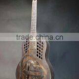 Ancient Finish Copper Alloy Body Tri-cone Resonator Guitar thumbnail-3