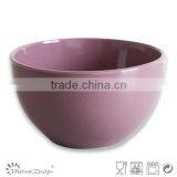 5.5 Inch Ceramic Rice Bowl Solid Green Color 13.5cm Stoneware Cereal Bowl thumbnail-3