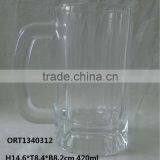 Glass Beer Stein Mug With Handle, Beer Glass thumbnail-1