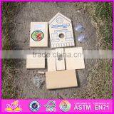 2016 New Fashion Funny Children Wooden Bird House W03B049 thumbnail-6