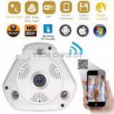 2017 New Hot 3.0 Megapixel 360 Degree Fisheye Lens 360 Degree Fisheye Lens Network Wireless CCTV IP Camera thumbnail-1