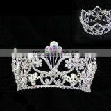 Wholesale Rhinestone Pageant Crown Accessories for Crystal Hair Accessories Jewelry Tiara thumbnail-1
