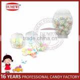 Colorful Fruit Flavor Star Tablet Candy Pressed Candy in Egg Shape Jar thumbnail-1