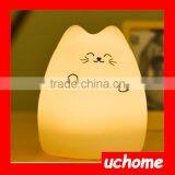 UCHOME China Wholesale Auto Change Color Silicone Night Light For Gift Promotion thumbnail-2