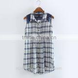 Yarn Dye Women Blouse,silk Blouse,lace Blouse,sleeveless Blouse,women Tops thumbnail-1