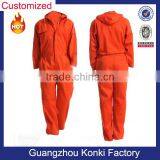 Wholesale Custom High Quality Anti-electricity Design Unisex Reflective Firemen Long Sleeve Coverall Workwear Uniform thumbnail-4