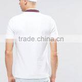 Custom Short Sleeve Baseball Collar Button Placket White Men's 100% Cotton Breathable Pique 200g Blank Casual Sport Polo T-Shirt thumbnail-2