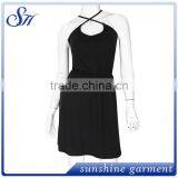 Women's Sling Summer Solid Elegant Dress thumbnail-1